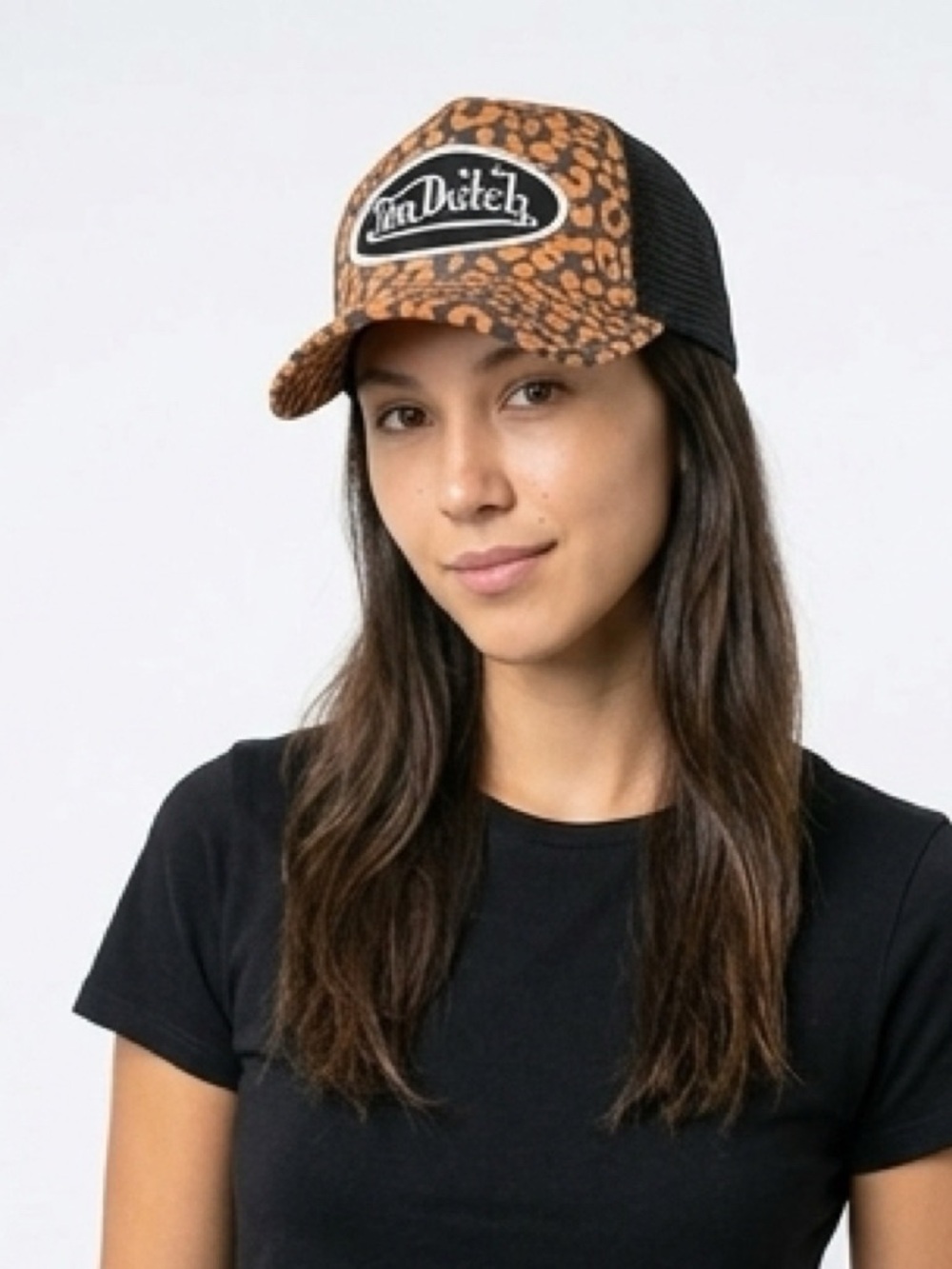 Von Dutch Trucker Hat Orange Leopard Cheetah Print Y2K Mesh Snapback ⚡🌶️✨ - Picture 13 of 13